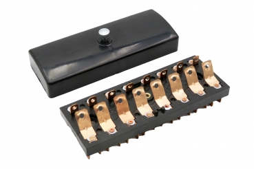 Preview: Sicherungskasten, Sicherungsdose, Sicherungsleiste 8-polig mit Deckel, u.a. Deutz, IHC